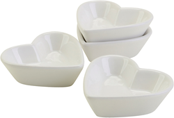 Creativ Company CC Porseleinen Schaaltje Hart 8 cm 12 stuks
