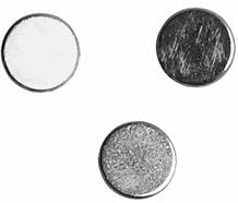 Creativ Company aimants gris argenté 5mm puissants set de 10 pièces