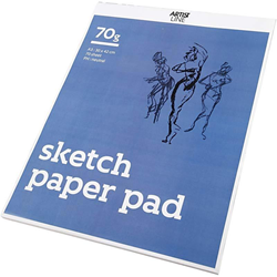 Creativ Company bloc de dessin A3 papier blanc 70gr 70 feuilles carnet