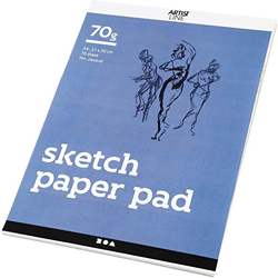 Creativ Company bloc de dessin A4 papier blanc 70g 70 feuilles carnet