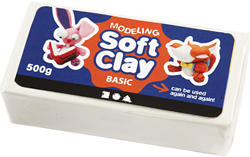 Zachte Klei - Wit, 500gr.