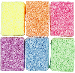 Creativ Company pâte à modeler set couleurs néon 6x10 gr mousse légère