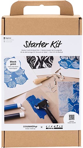 Creativ Company kit de démarrage linogravure - set créatif pour enfants et adultes