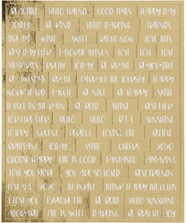 Creativ Company autocollants or feuille décorative 4 pièces papier