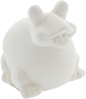 Creativ Company tirelire grenouille terre cuite blanche 8 cm décoration