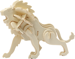 Puzzle 3D, lion, dim. 18,5x7x7,3 , 1 pièce
