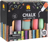 Tiger Tribe set de craies de trottoir - jouet d'extérieur coloré 10 pièces