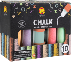 Tiger Tribe set de craies de trottoir - jouet d'extérieur coloré 10 pièces