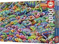 Educa puzzle Chameleon Chaos 1000 pièces adultes carton-2