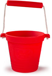 Bigjigs Seau en silicone - rouge cerise