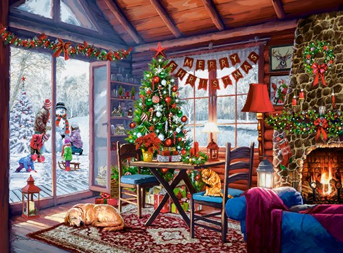 Castorland Weihnachtshäuschen - 2000 Teile