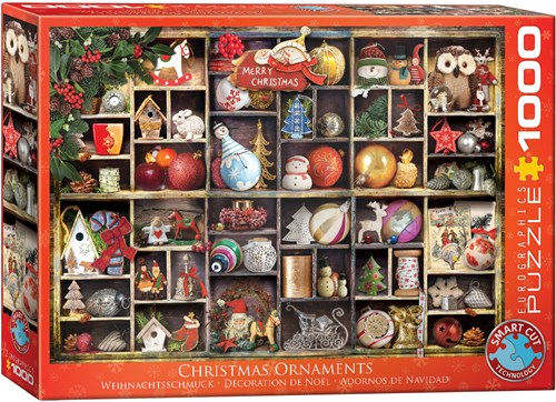 Eurographics puzzle décorations de Noël 1000 pièces - puzzle fêtes-2