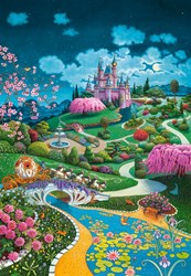 Castorland puzzle château conte de fées - 1000 pièces - enfants adultes