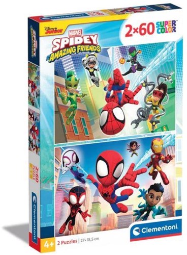 Clementoni puzzle Spidey and his Amazing Friends 2x60 pièces carton enfants