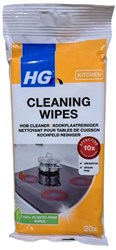HG lingettes nettoyantes plaque de cuisson - 20 pièces - lingettes