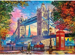 Gibsons puzzle Tower Bridge 1000 pièces - plaisir coloré à Londres