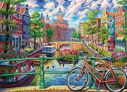 Cobble Hill puzzle 1000 pièces - Canal d'Amsterdam casse-tête