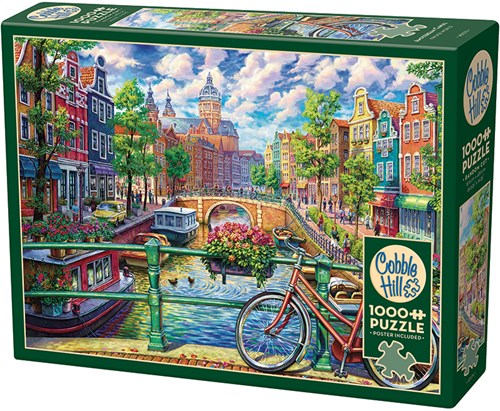 Cobble Hill puzzle 1000 pièces - Canal d'Amsterdam casse-tête-2