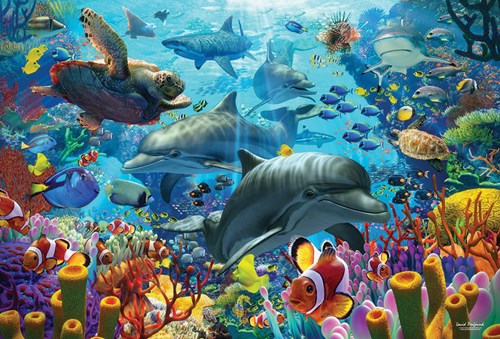 Cobble Hill puzzle Coral Sea - puzzle 2000 pièces monde sous-marin