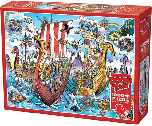 Cobble Hill puzzle 1000 pièces - Puzzle aventure Viking-2