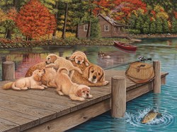 Cobble Hill puzzle Lazy Day on the Dock 275 pièces puzzle adultes