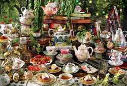 Cobble Hill puzzle Mad Hatter's Tea Party - 2000 pièces Alice Wonderland