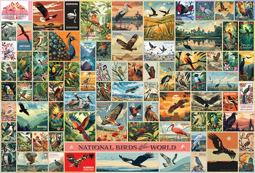 Cobble Hill puzzle oiseaux - National Birds of the World 2000 pièces