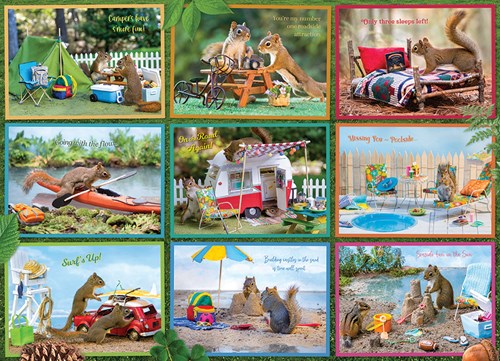 Cobble Hill puzzle animaux écureuils en vacances 1000 pièces