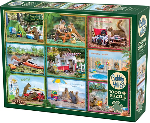 Cobble Hill puzzle animaux écureuils en vacances 1000 pièces-2