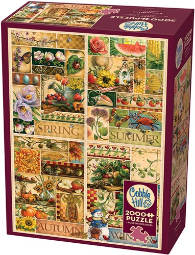 Cobble Hill puzzle The Four Seasons - 2000 pièces plaisir du puzzle-2
