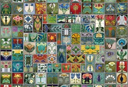 Cobble Hill puzzle Tilework 2000 pièces carton coloré poster