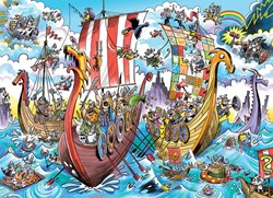 Cobble Hill puzzle Viking Voyage - puzzle 350 pièces carton