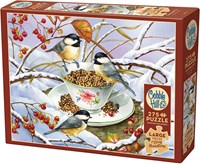 Cobble Hill puzzle XXL Chickadee Tea 275 pièces oiseau d'hiver-2