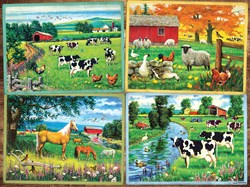 Cobble Hill puzzle XXL Pieces Country Friends 275 pièces plaisir du puzzle