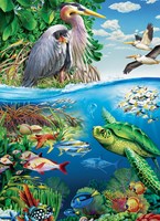 Cobble Hill puzzle XXL pièces Earth Day 350 pièces écologique