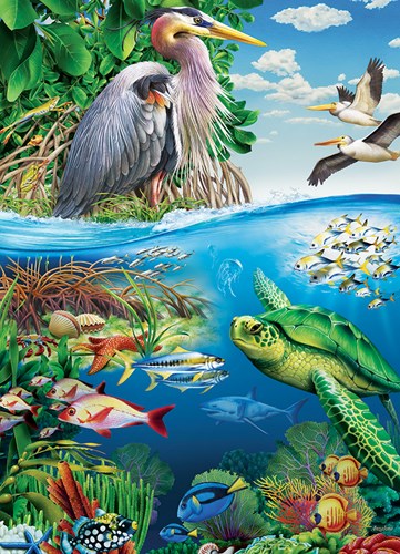 Cobble Hill puzzle XXL pièces Earth Day 350 pièces écologique