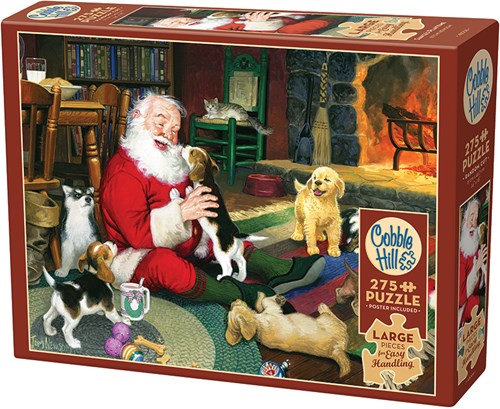 Cobble Hill puzzle XXL Pieces Santa's Playtime 275 pièces Noël-2