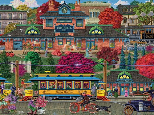 Cobble Hill puzzle - Gare XXL - 275 pièces - paysage