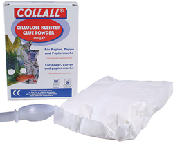 Collall poudre à coller 250g pour papier mâché et loisirs créatifs