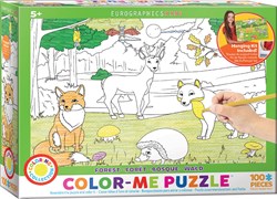 Eurographics Color-Me Puzzle - Wald - 100 Teile