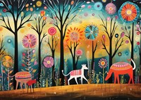 Yazz puzzle Colorful Forest - puzzle 1000 pièces
