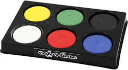 Creativ Company palette d’aquarelle - couleurs primaires - 6 blocs