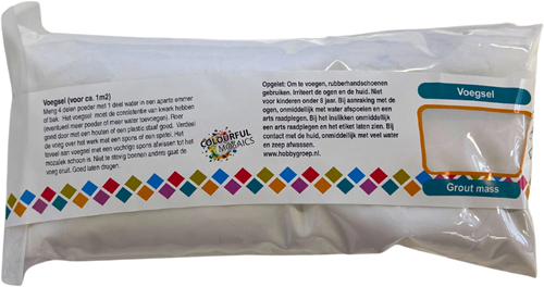 Colourful Mosaics joint mosaïque blanc 250 g - set créatif