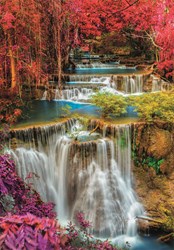 Clementoni puzzle - 1000 pièces - chutes thaïlandaises colorées - puzzle adulte