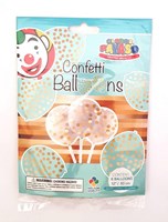 Globos ballons confettis or 6 pièces décoration de fête