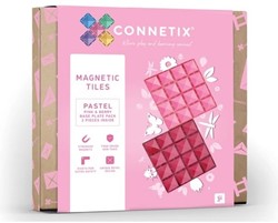 Connetix Magnetische tegels Base Pink Berry 2 stuks