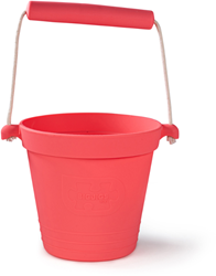 Bigjigs Seau en silicone - rose corail