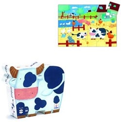 Djeco Les vaches à la ferme - 24 pcs