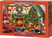 Castorland puzzle Cozy Fireplace - 500 pièces de plaisir-2