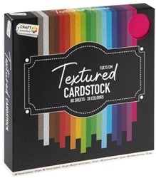 Craft Sensations Craft Sensations Textuur Karton 15x15 cm 80 vel 220 grams